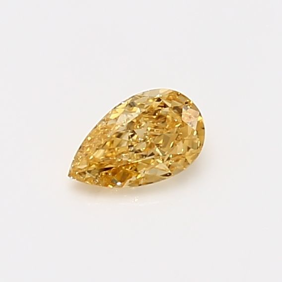 Pear Fancy Orange Natural Diamond 0.33ct SI1 loose diamond