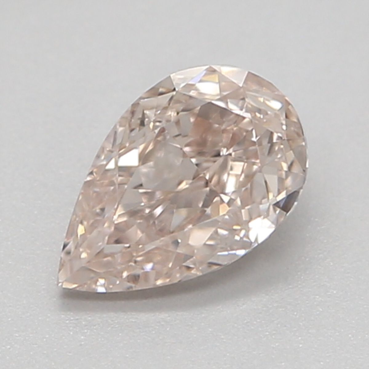 Pear Light Brown Pink Natural Diamond 0.36ct VVS1 loose diamond