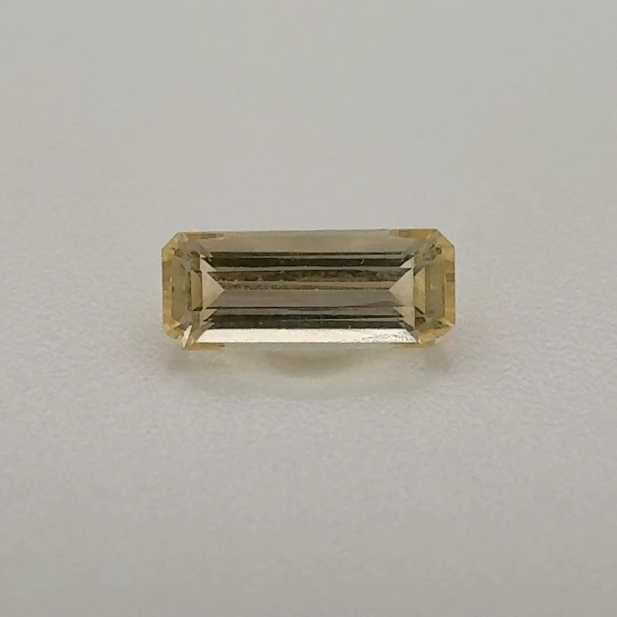 Octagonal Yellow Topaz 0.645ct loose gemstone
