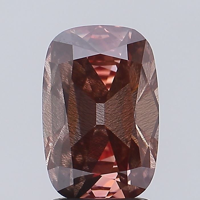 Cushion Fancy Pink Brown Lab-grown Diamond 2.02ct I1 loose diamond