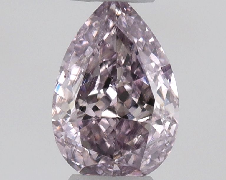 Pear Fancy Purple Pink Natural Diamond 0.19ct VS2 loose diamond