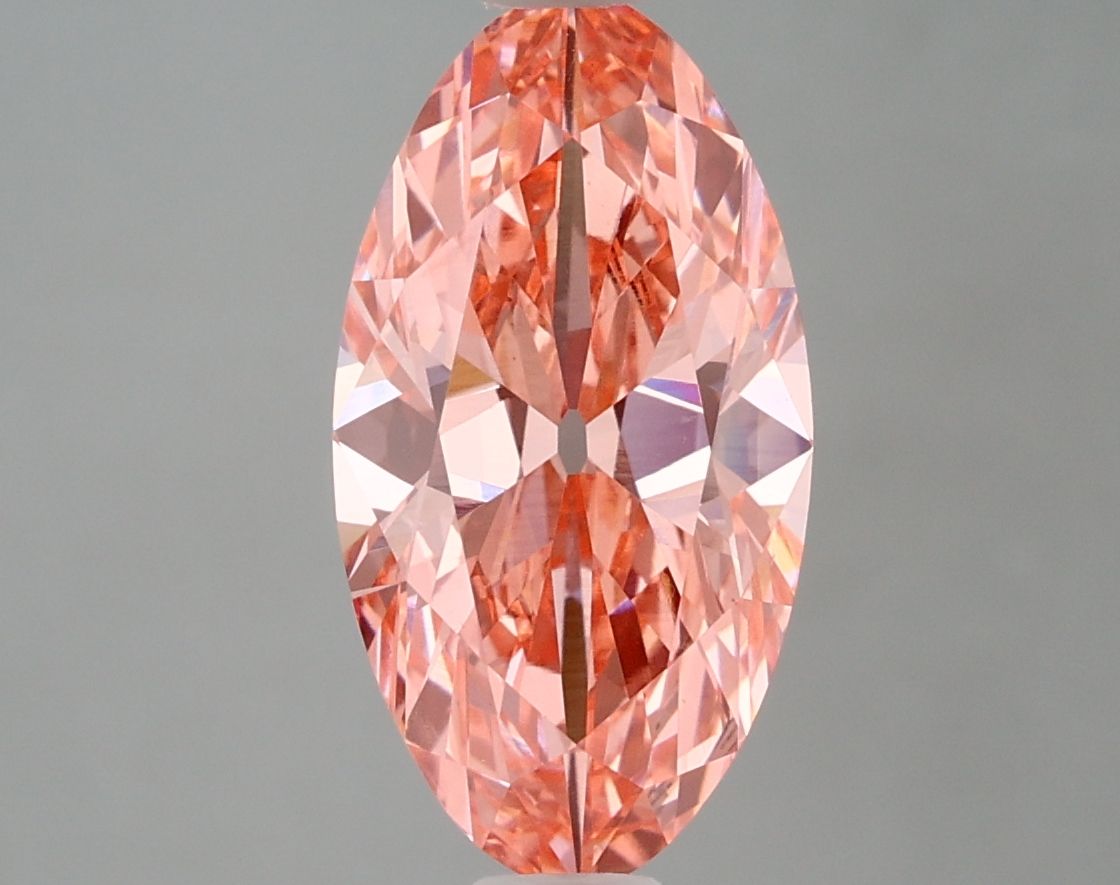 Oval Fancy Vivid Pink Lab-grown Diamond 2.82ct VVS2 loose diamond