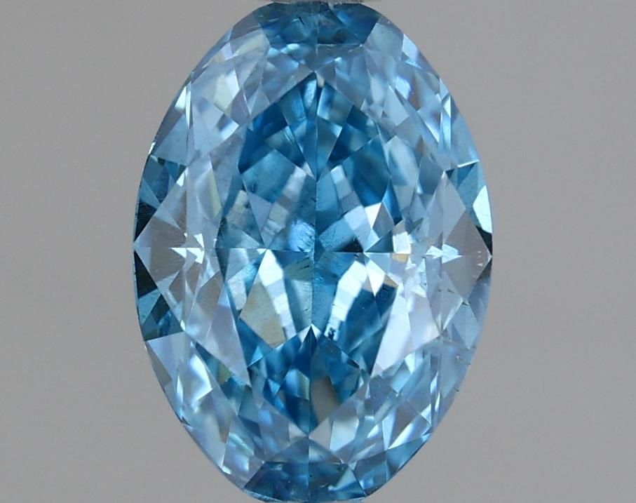 Oval Fancy Vivid Blue Lab-grown Diamond 1.27ct SI1 loose diamond