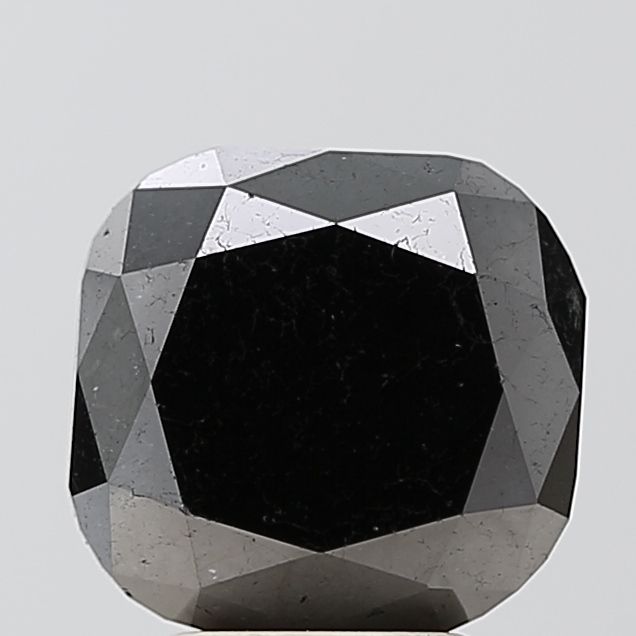 Cushion Black Natural Diamond 4.65ct VS1 loose diamond