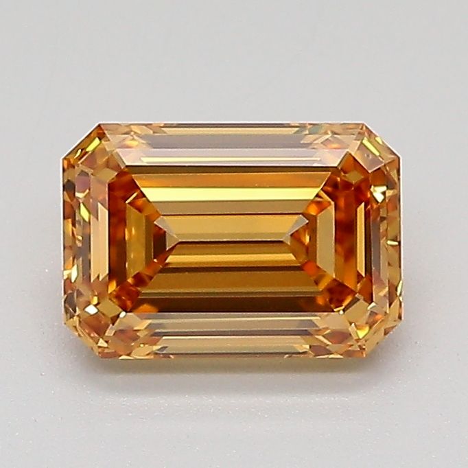 Emerald Fancy Light Yellowish Brown Lab-grown Diamond 1.05ct VS2 loose diamond