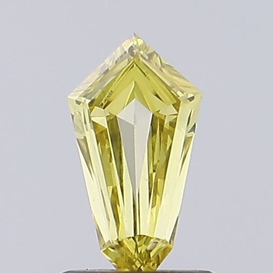 Hexagonal Fancy Intense Yellow Lab-grown Diamond 0.4ct VS1 loose diamond