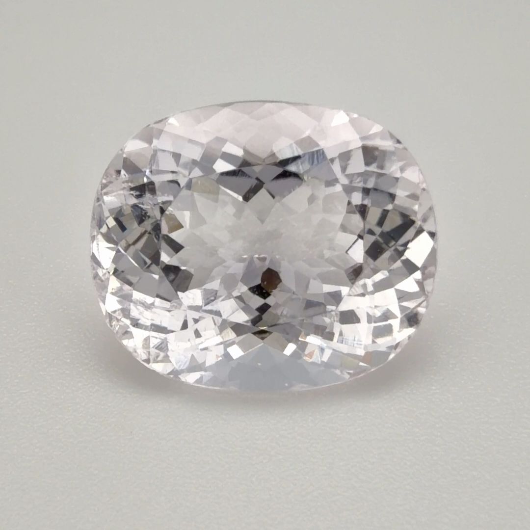 Cushion Pink Morganite 5.5ct loose gemstone