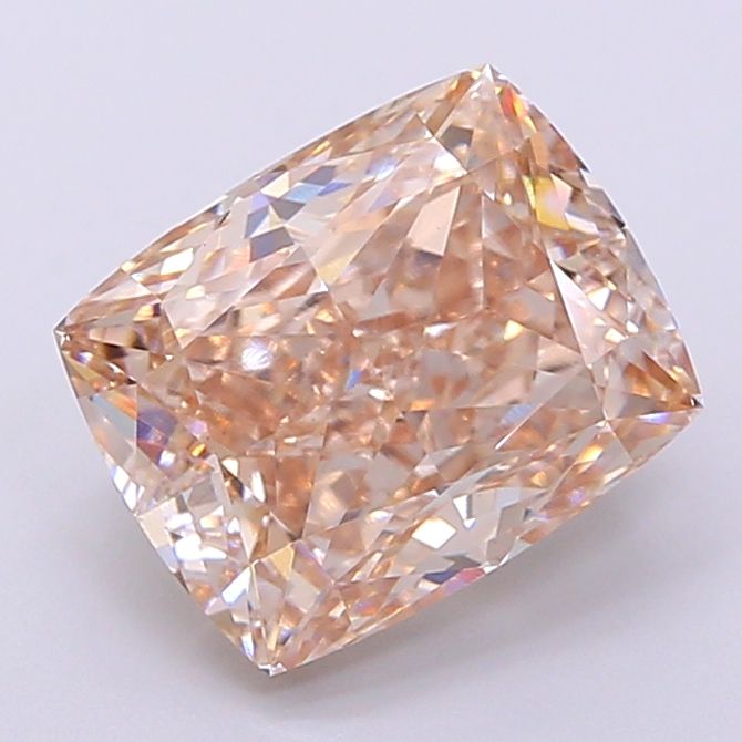 Cushion Very Light Brown Lab-grown Diamond 3.36ct VS1 loose diamond