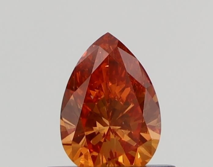 Pear Fancy Orange Lab-grown Diamond 0.51ct VS2 loose diamond