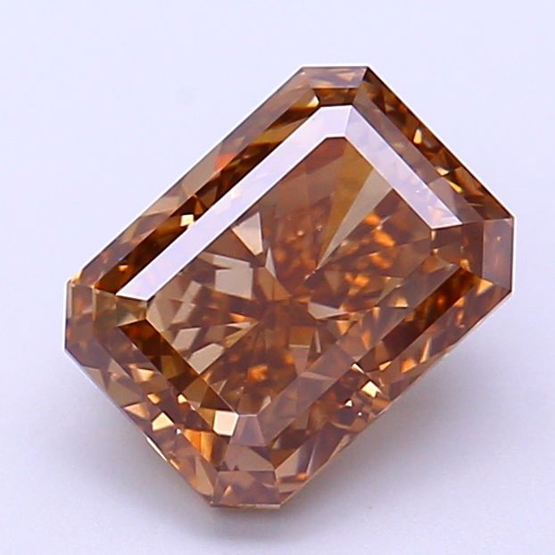 Radiant Fancy Light Brown Lab-grown Diamond 2.21ct VS1 loose diamond