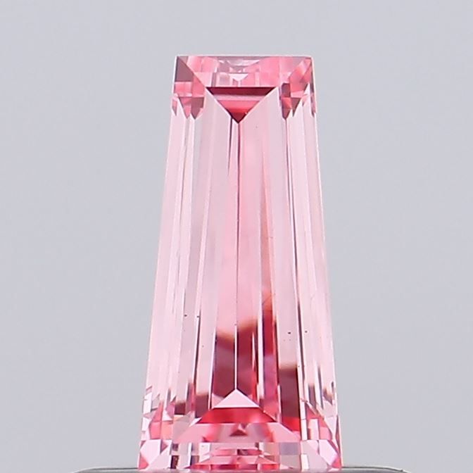 Tapered Baguette Fancy Intense Pink Lab-grown Diamond 0.35ct VS1 loose diamond
