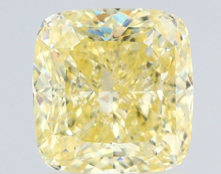 Cushion Fancy Yellow Natural Diamond 2.01ct VS2 loose diamond