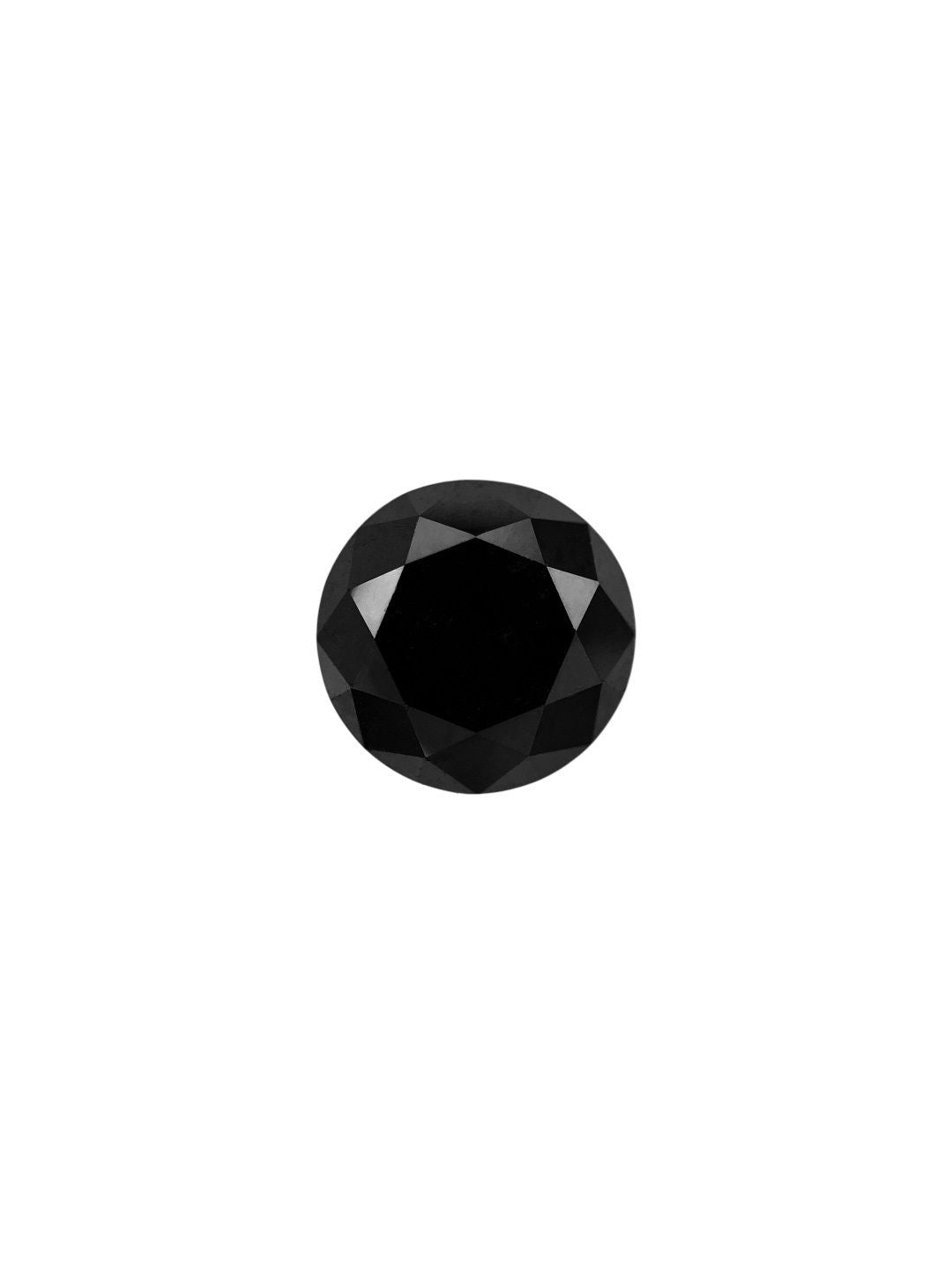 Round Fancy Black Natural Diamond 0.42ct VVS2 loose diamond