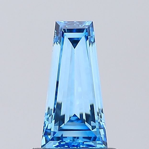 Tapered Baguette Fancy Vivid Blue Lab-grown Diamond 0.8ct VVS1 loose diamond
