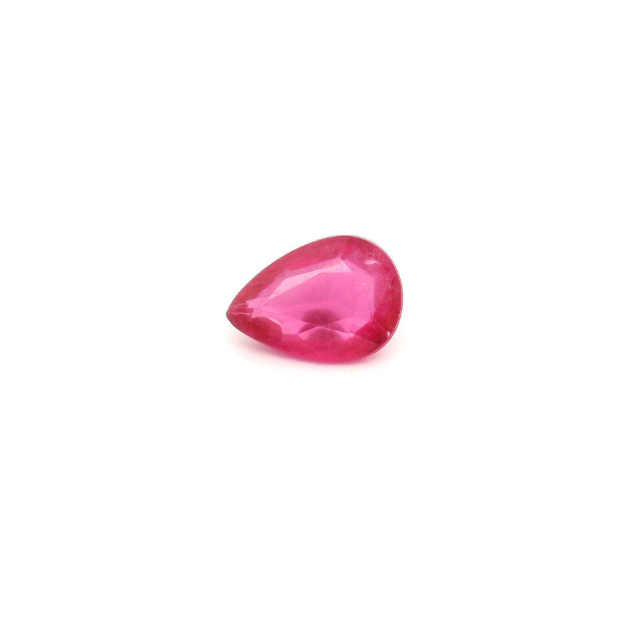Pear Red Ruby 0.84ct loose gemstone
