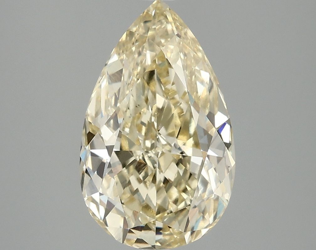 Pear Fancy Vivid Yellow Lab-grown Diamond 3.03ct VS1 loose diamond