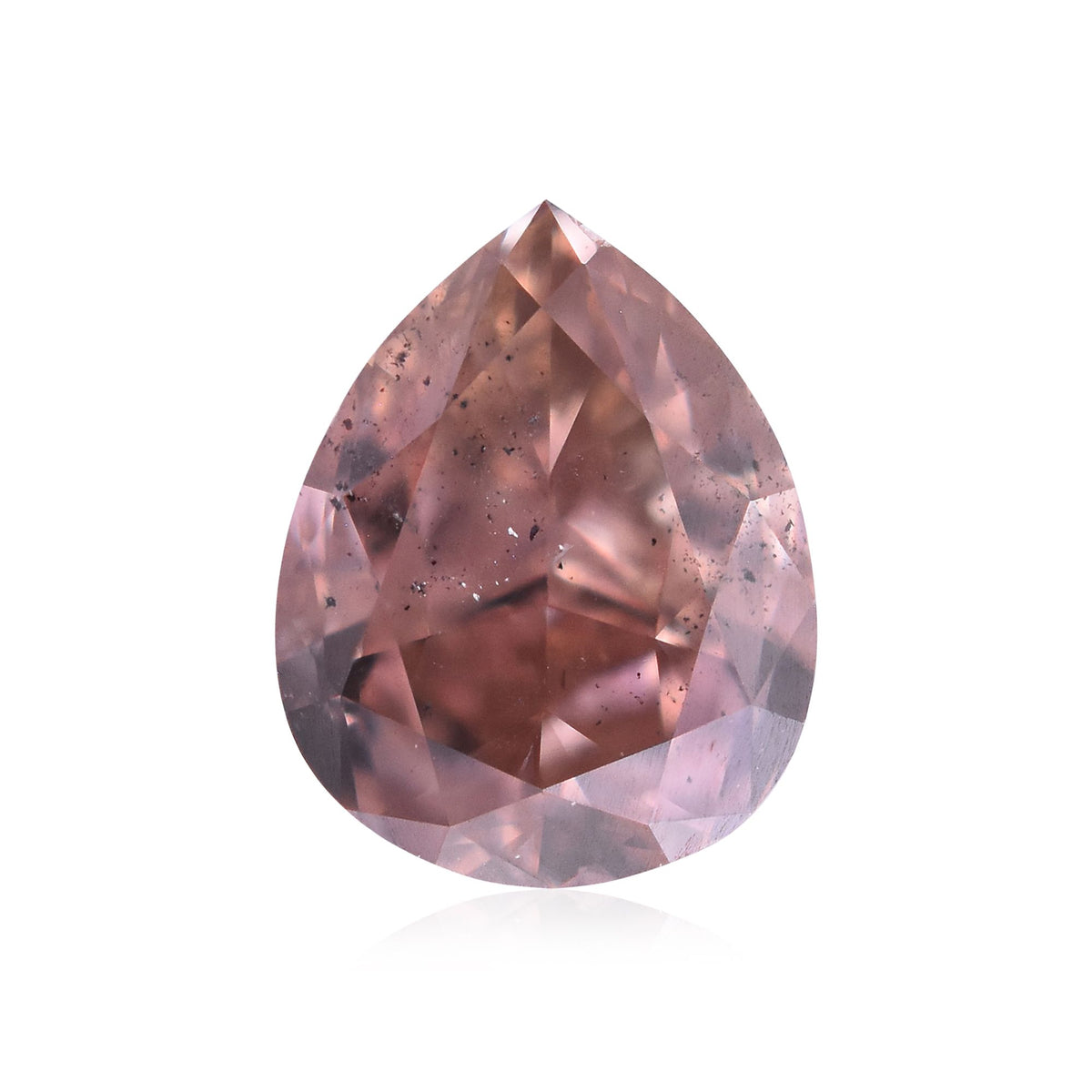 Pear Fancy Deep Brown Pink Natural Diamond 0.42ct SI2 loose diamond