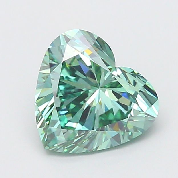 Heart Fancy Vivid Green Lab-grown Diamond 3.03ct VS1 loose diamond