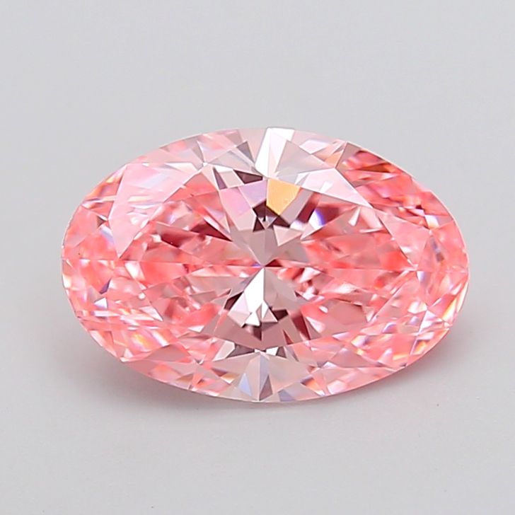 Oval Fancy Vivid Pink Lab-grown Diamond 2.99ct VVS2 loose diamond