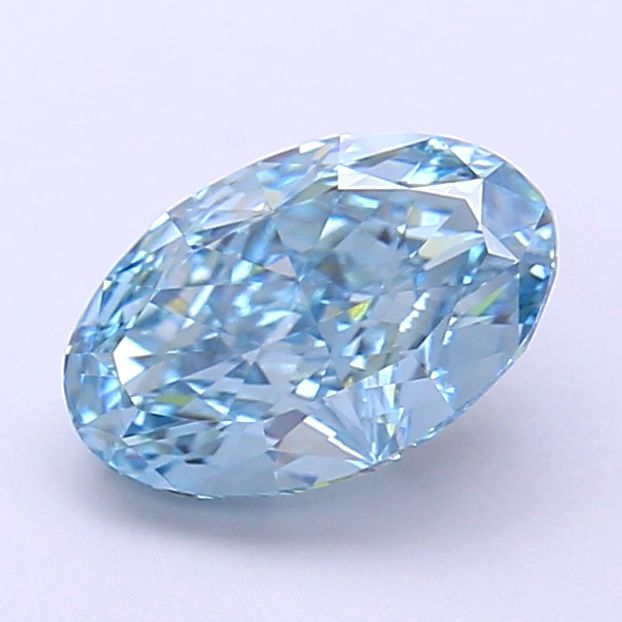 Oval Fancy Vivid Blue Lab-grown Diamond 1.76ct VVS2 loose diamond