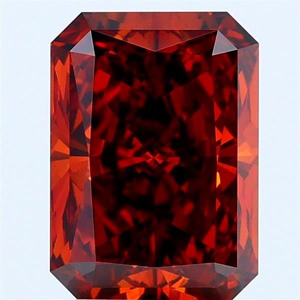 Radiant Fancy Deep Orange Lab-grown Diamond 1.66ct VVS2 loose diamond