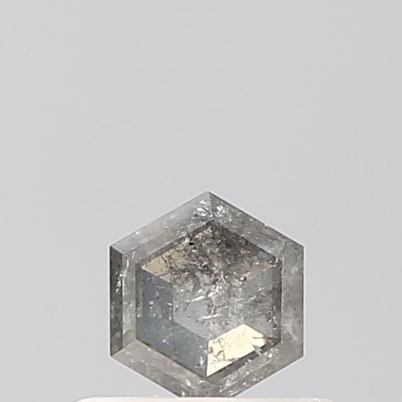 Hexagonal Salt And Pepper Natural Diamond 0.33ct VVS2 loose diamond