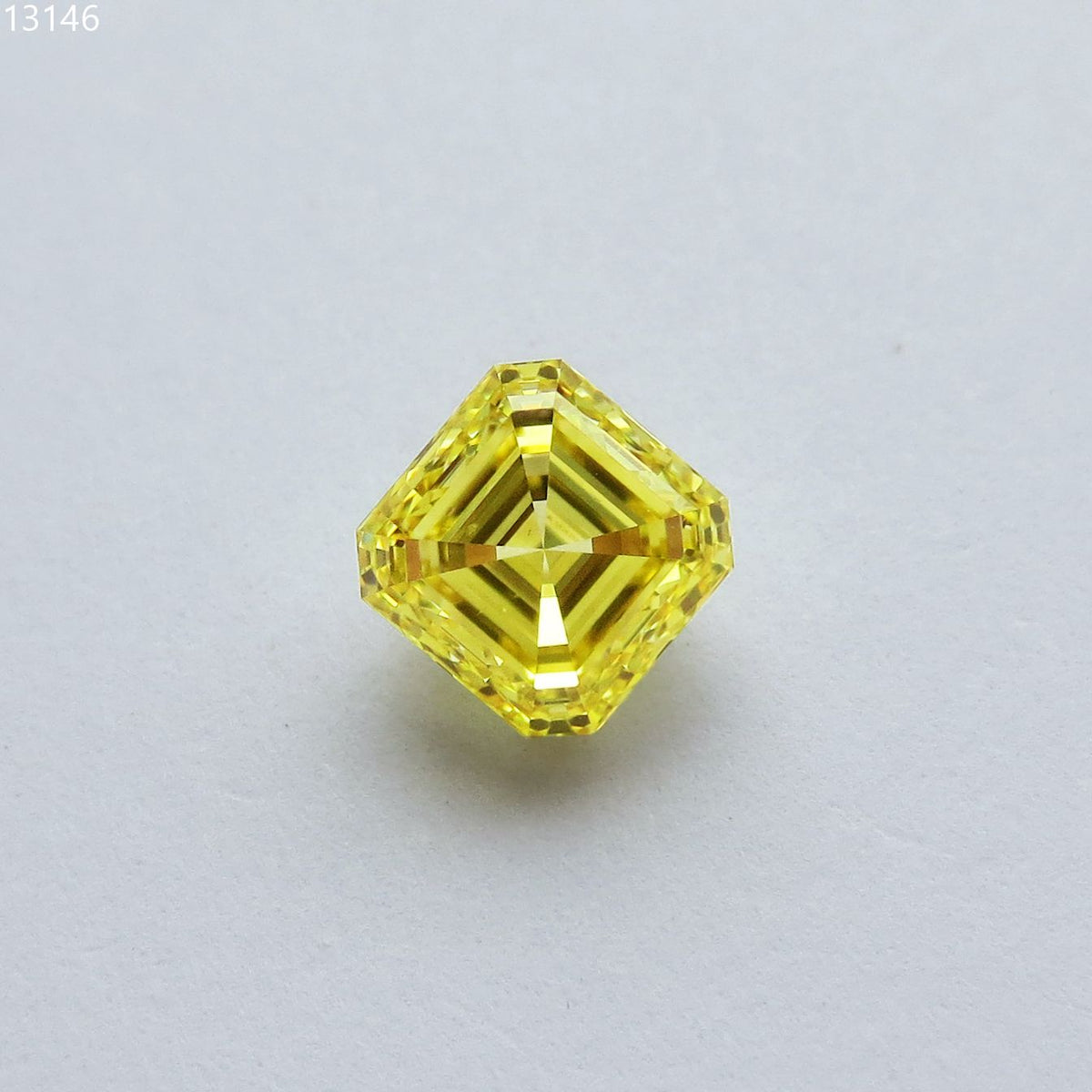 Asscher Fancy Vivid Yellow Natural Diamond 1.01ct VS2 loose diamond