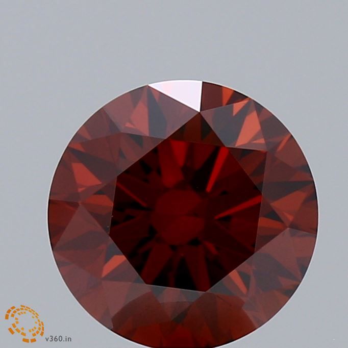 Round Fancy Deep Orange Lab-grown Diamond 2.15ct VS1 loose diamond