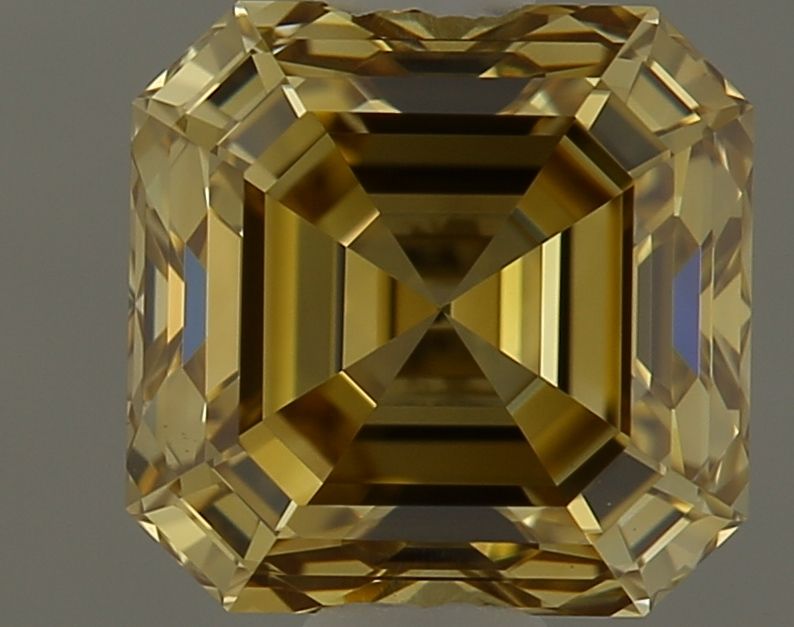 Asscher Fancy Deep Yellow Natural Diamond 0.75ct VS1 loose diamond