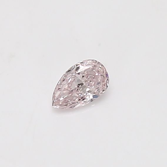 Pear Light Pink Natural Diamond 0.12ct loose diamond