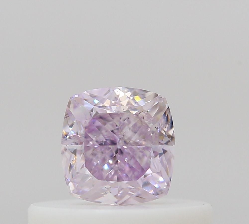 Cushion Fancy Pink Purple Natural Diamond 0.34ct SI1 loose diamond