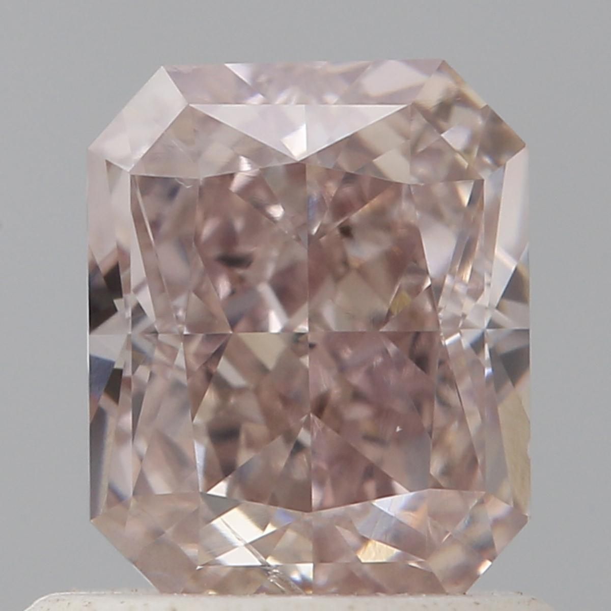 Radiant Fancy Brownish Pink Natural Diamond 0.86ct I1 loose diamond