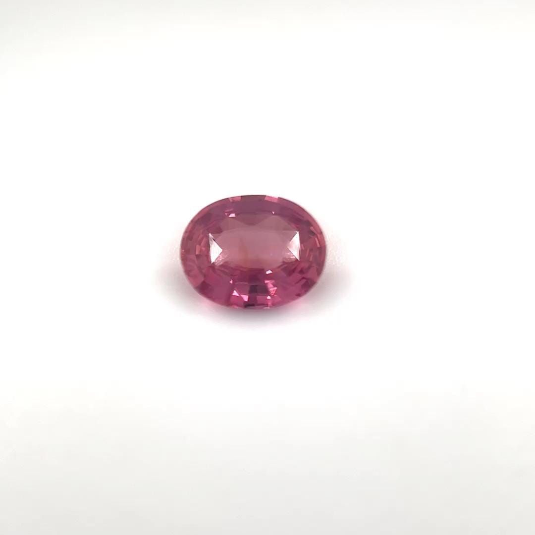 Oval Pink Sapphire 0.81ct loose gemstone