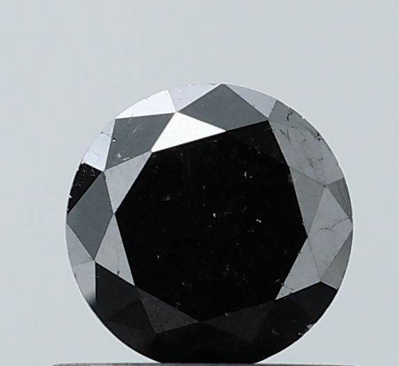 Round Black Natural Diamond 0.7ct VS1 loose diamond
