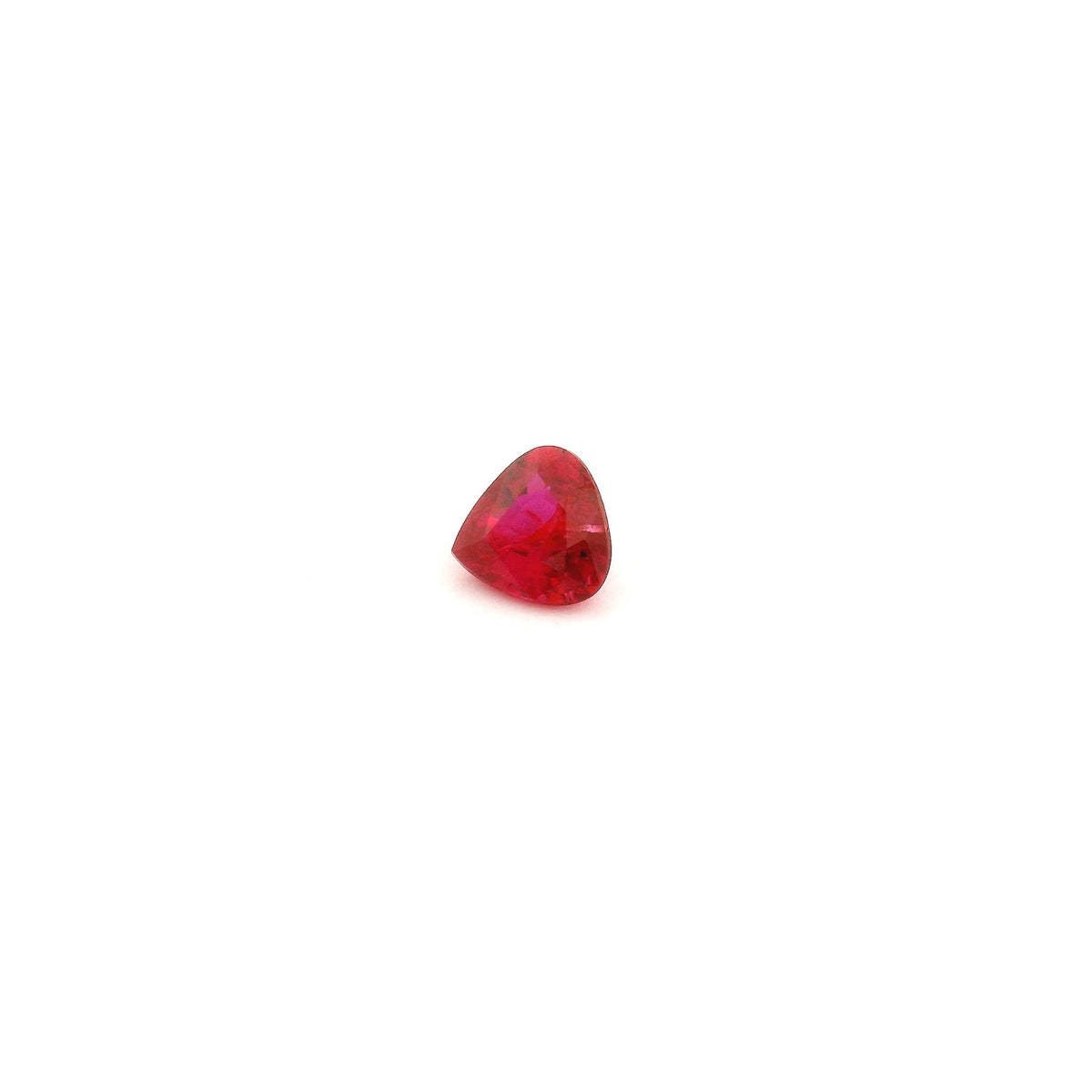 Pear Red Ruby 0.31ct loose gemstone