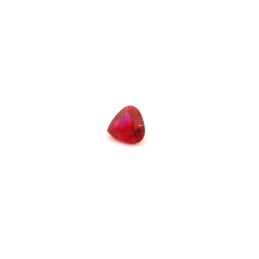 Pear Red Ruby 0.31ct loose gemstone