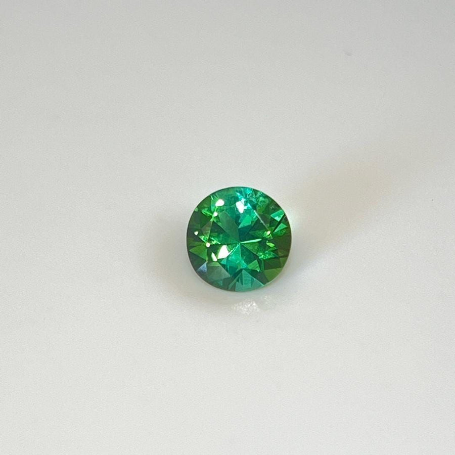 Round Blue Tourmaline 0.87ct loose gemstone