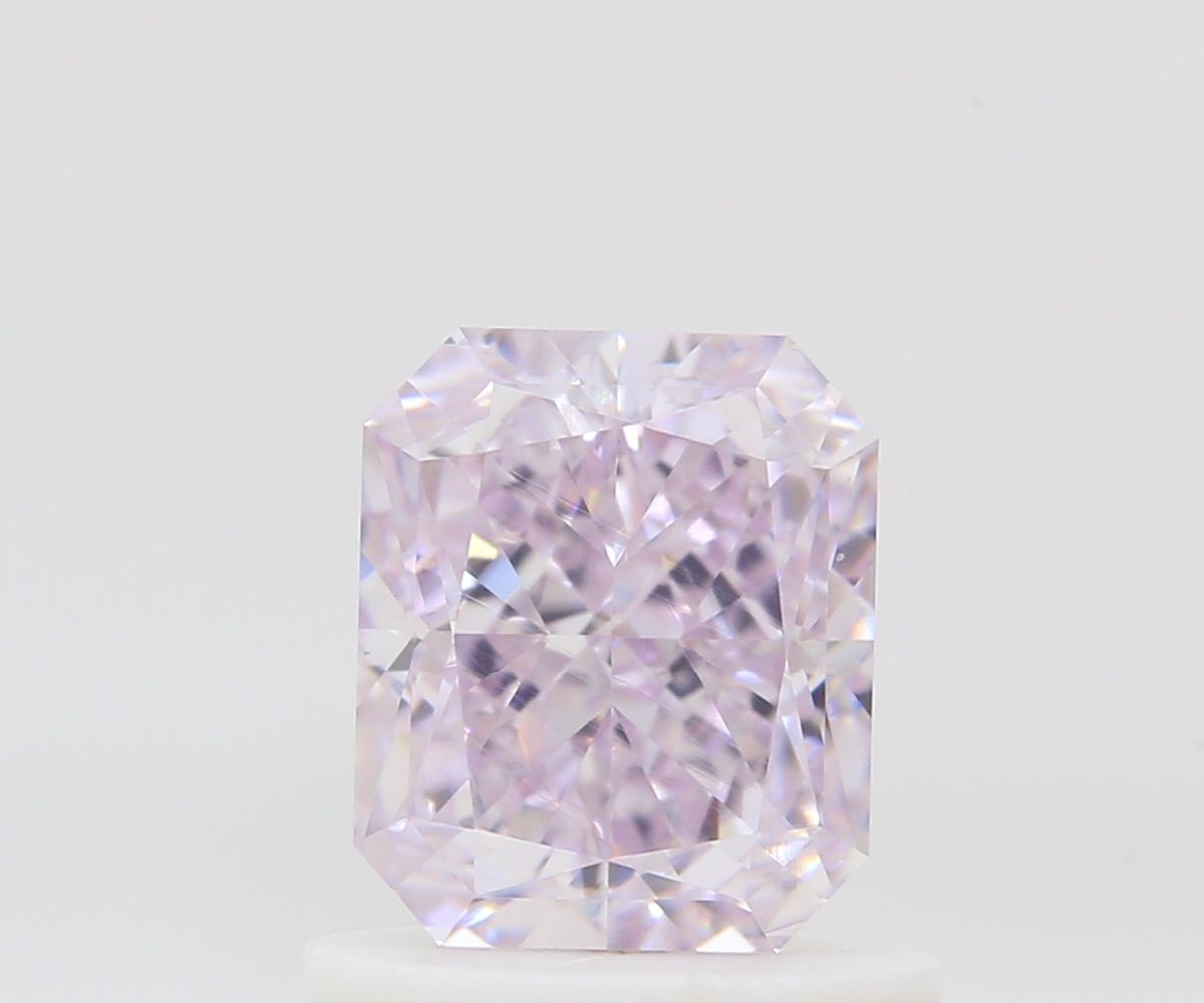 Radiant Fancy Light Pinkish Purple Natural Diamond 1ct VS1 loose diamond