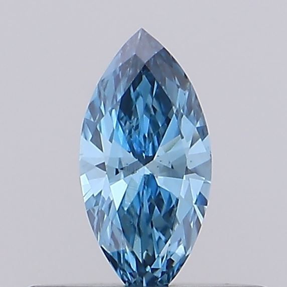 Marquise Fancy Vivid Blue Lab-grown Diamond 0.22ct VS1 loose diamond