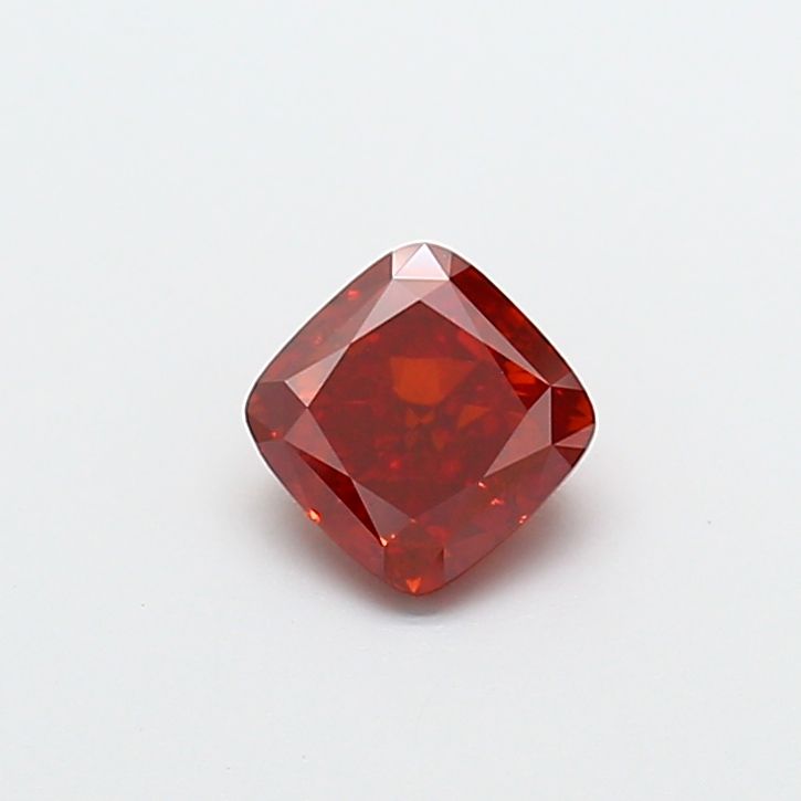 Cushion Fancy Vivid Reddish Orange Lab-grown Diamond 1.2ct VS2 loose diamond
