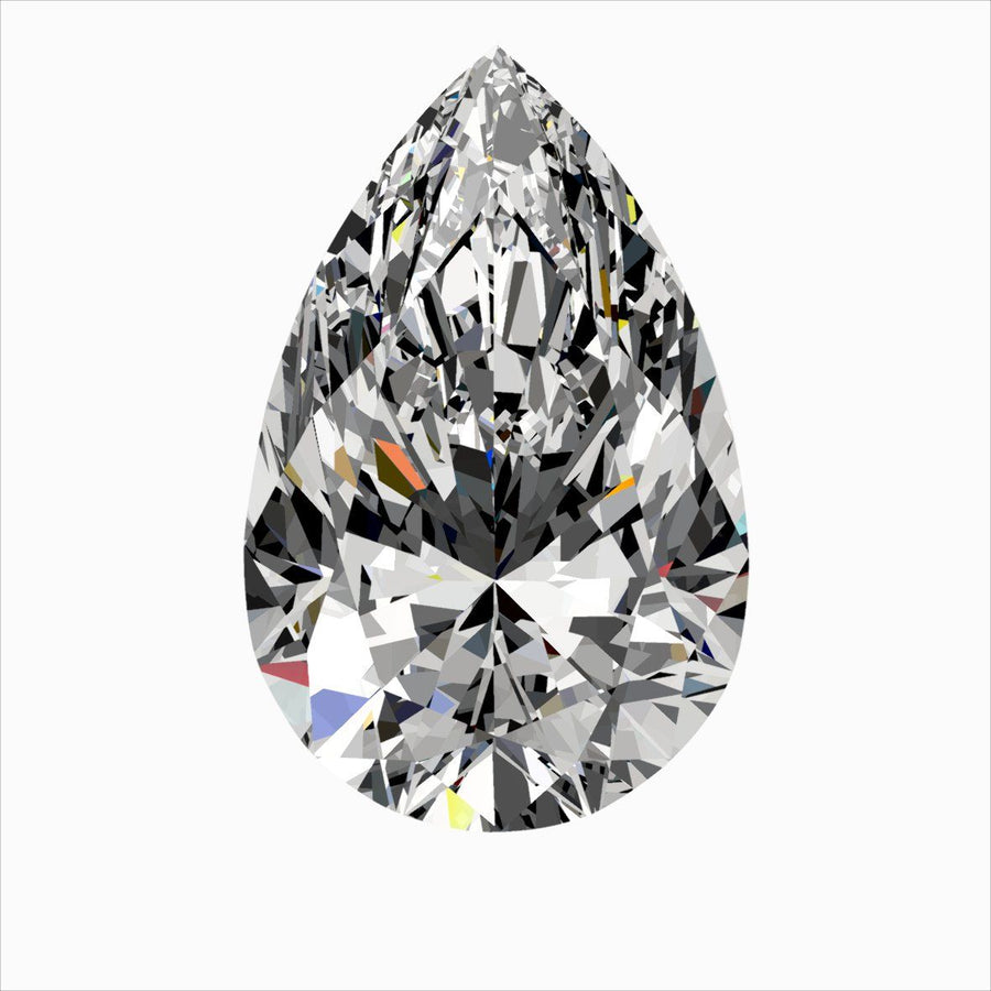 Pear Natural Diamond 0.46ct G VVS2