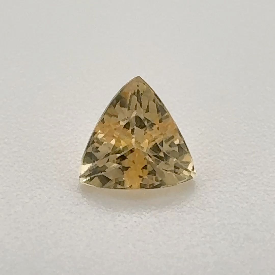 Trilliant Yellow Topaz 0.535ct loose gemstone