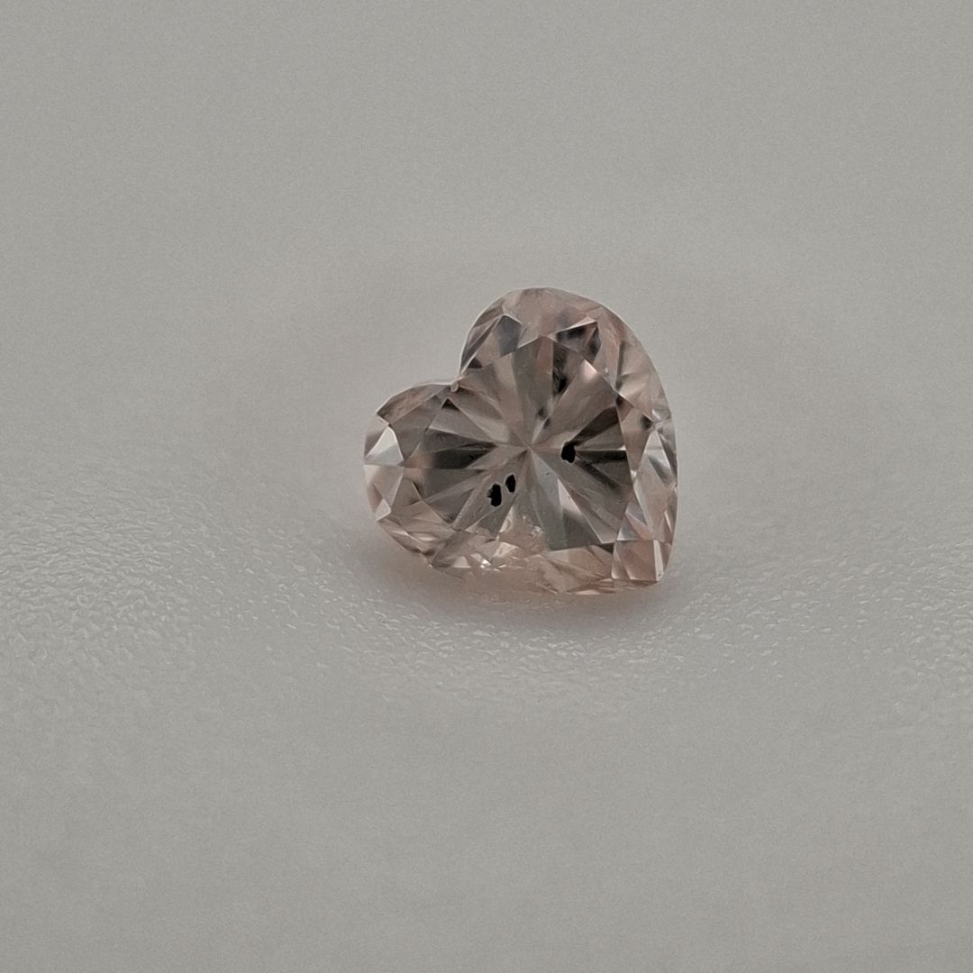 Heart Fancy Orange Natural Diamond 0.21ct I1 loose diamond