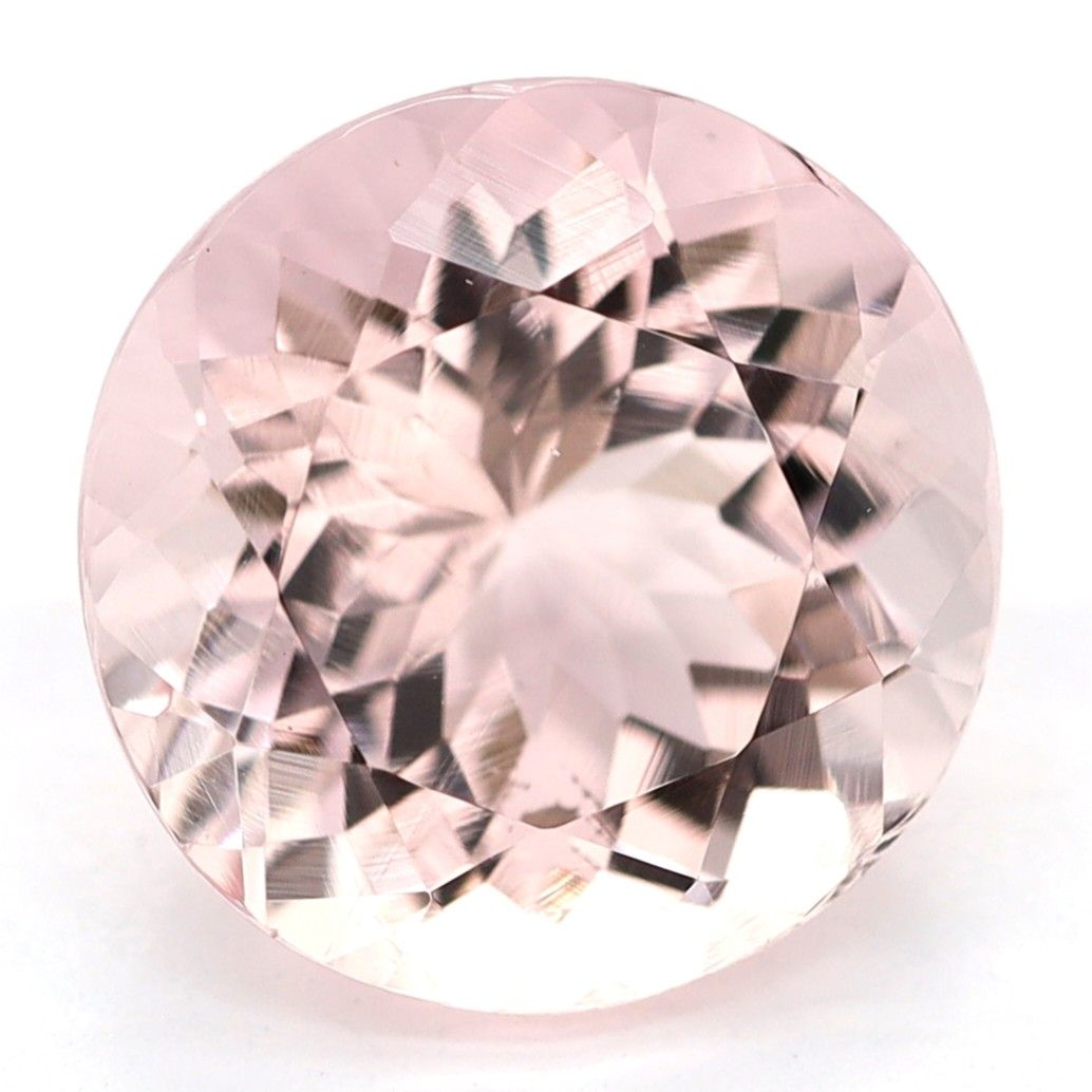 Round Pink Morganite 2.45ct loose gemstone