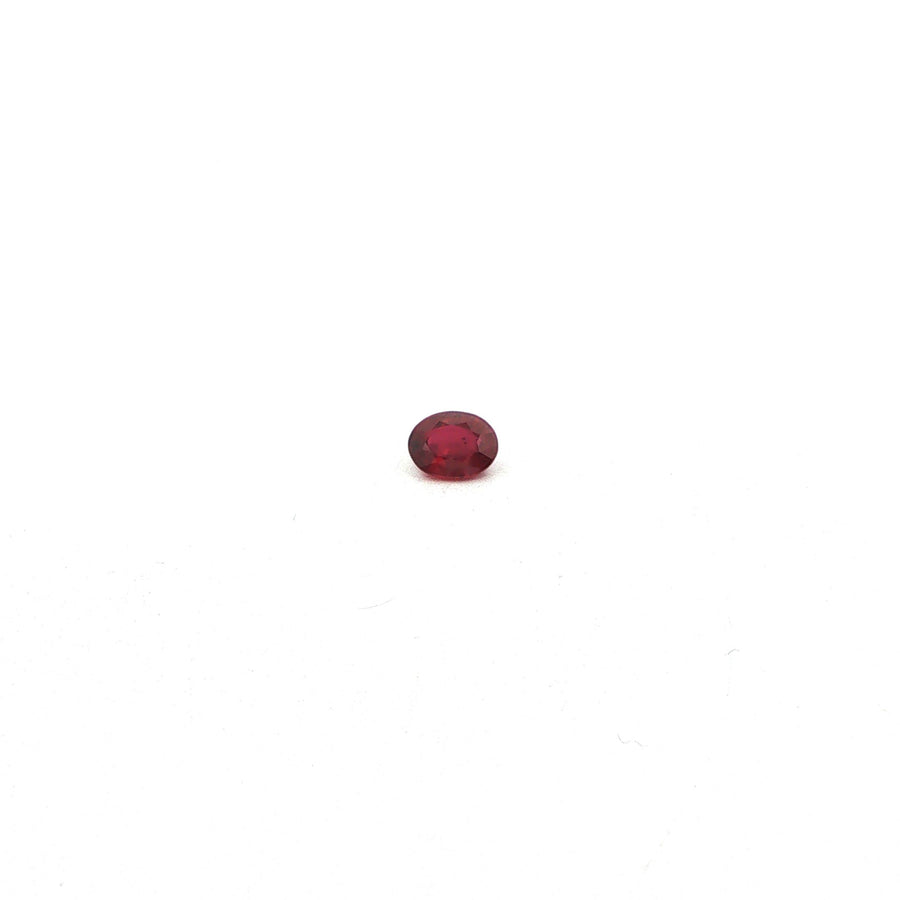 Oval Red Ruby 0.39ct loose gemstone