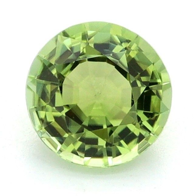 Round Green Tourmaline 0.43ct loose gemstone