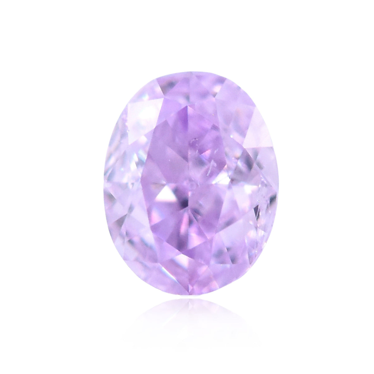 Oval Fancy Intense Pinkish Purple Natural Diamond 0.21ct I1 loose diamond