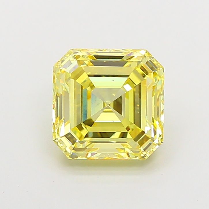 Asscher Fancy Intense Yellow Lab-grown Diamond 3.01ct VS1 loose diamond