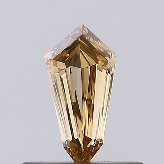 Shield Fancy Brown Yellow Lab-grown Diamond 0.32ct VS1 loose diamond