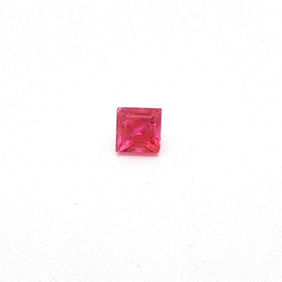 Square Red Ruby 0.51ct loose gemstone